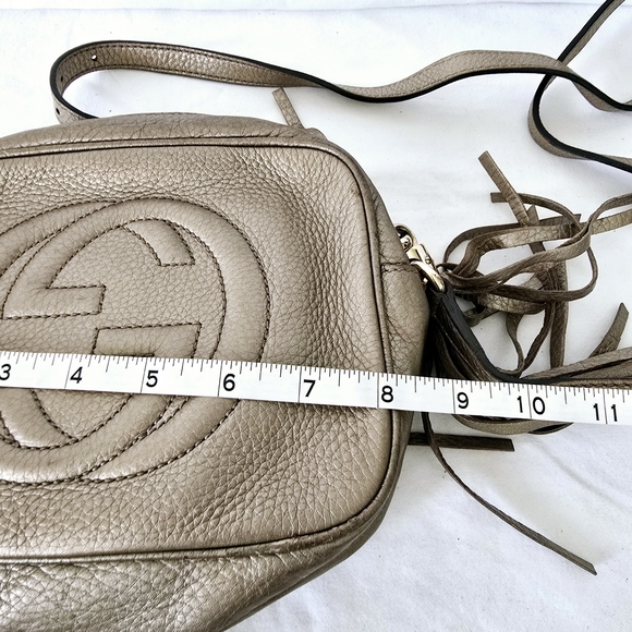 Gucci Tan Leather Crossbody Bag - Picture 9 of 10